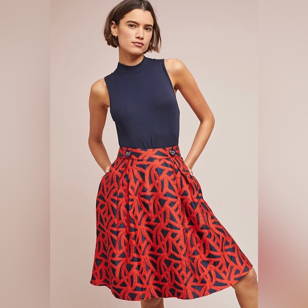 Eva Franco Fit & Flare Skirt Size 0